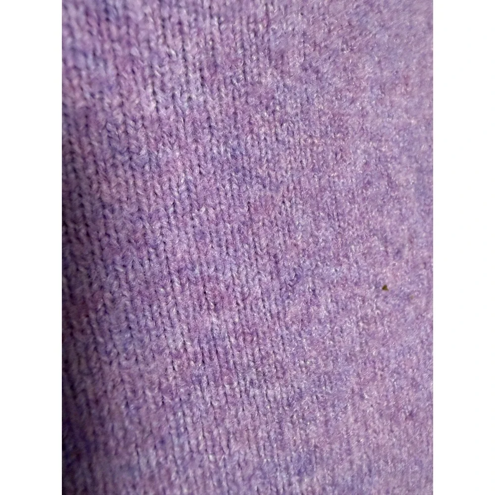 J. Crew Extra-Soft Purple Heathered Crewneck Pullover Sweater Womens Medium‎
